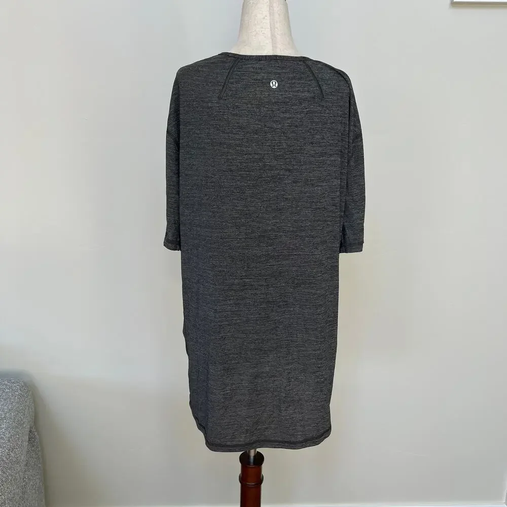 LULULEMON Men's Non-Stop Crew In Heathered Black - Picture 2 of 10